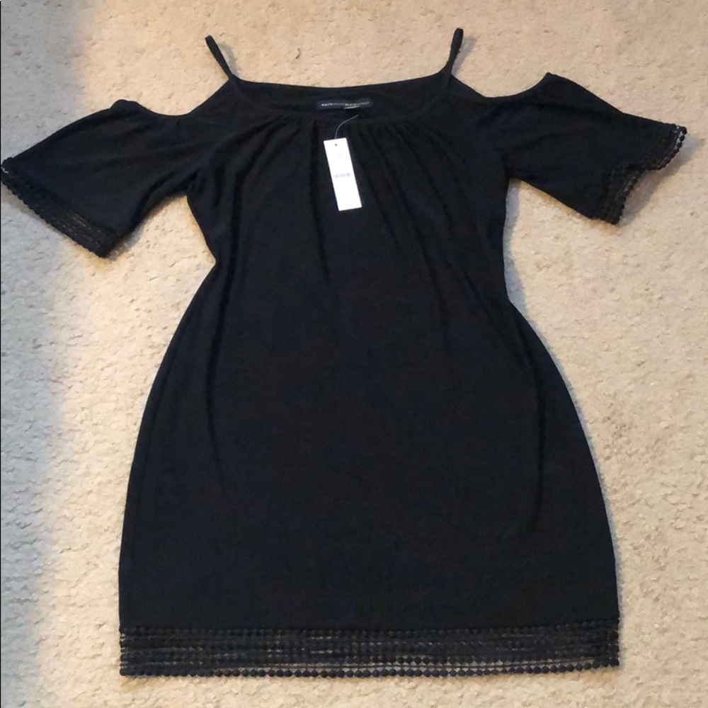 NWT WHBM black mini dress - beautiful details